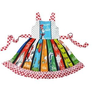 The cat in the hat cute twirl dress